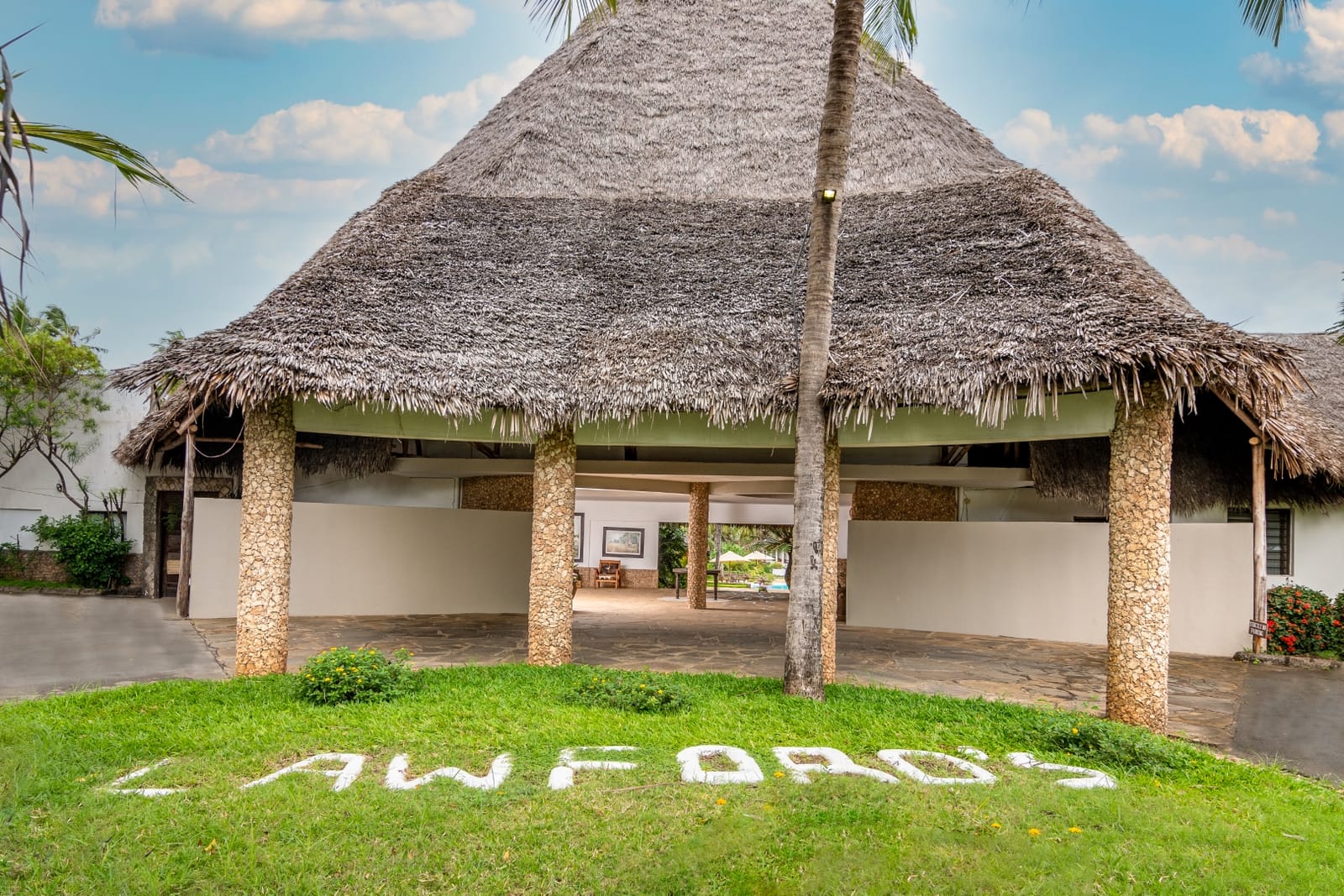 The Lawford resort grounds and beach in Malindi, Kenya